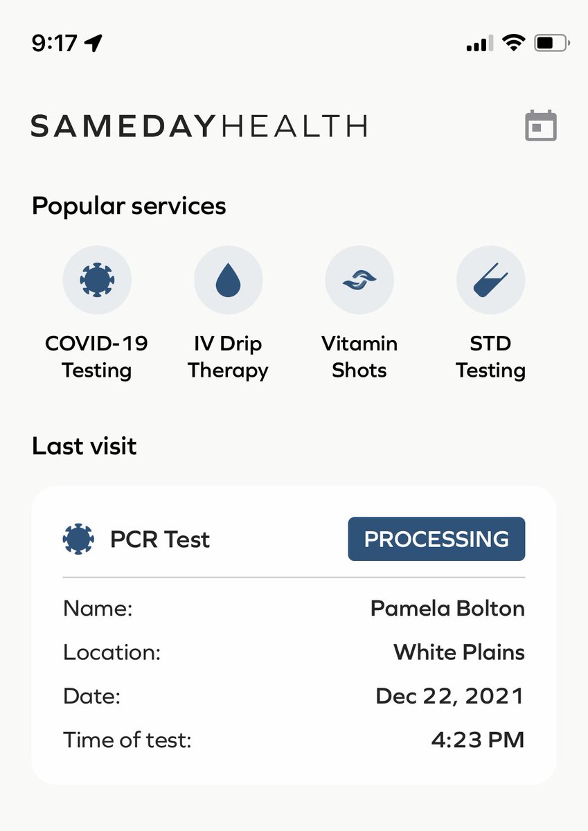 pl_bolton's tweet image. Might be @sameday_testing but don’t expect #sameweek results! …tested 12/22, still “processing” 12/29. WTH?? What use is that?
