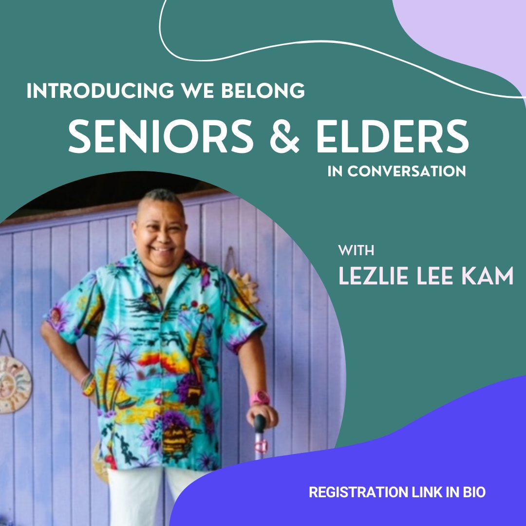 CCGSD_CCDGS's tweet photo. We are pleased to present the We Belong “2SLGBTQ+ Seniors &amp; Elders in Conversation” panellist: 

LeZlie Lee Kam ​​🌈

➡️ Register here: https://t.co/htAQs9P9oM 

(1/4) https://t.co/f6A5Dlw3do
