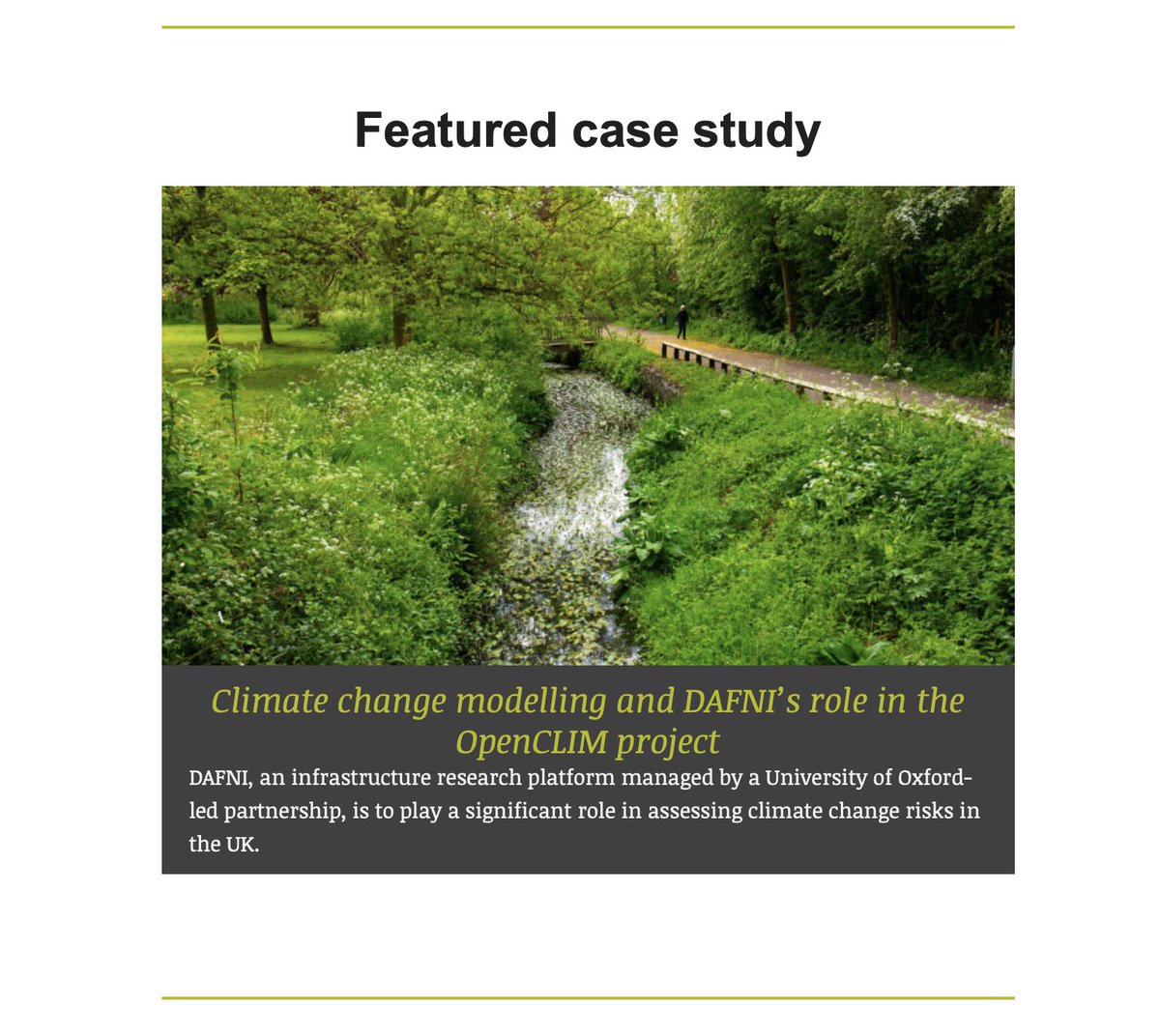 DAFNIfacility's tweet photo. We're delighted that DAFNI: Data & Analytics Facility for National Infrastructure was chosen by @SES_Consortium as their featured case study discussing DAFNI's role in the #OpenCLIM (Open Climate Impact Framework) initiative. https://t.co/ga7IArLcnV https://t.co/ImMSGVQ9ep