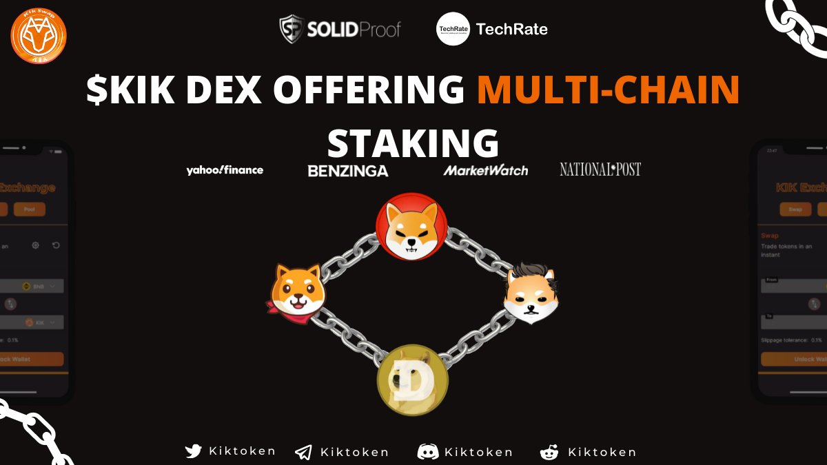 Enjoy Multi-Chain Staking with #kikswap 

#kikswap #BSC #BNB #BINANCE #memecoins #shibainu #dogecoin #FLOKI #Staking $KIK #kiktoken