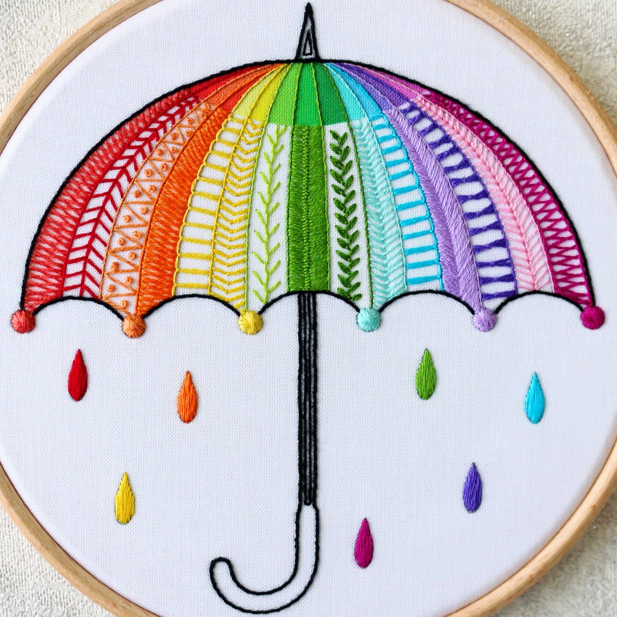 EmbroideryCart's tweet photo. A little close-up of the umbrella of embroidery stitches…🪡☂️
https://t.co/RqxSH9F8Ai
#details #embroiderystitches #embroiderysampler #embroidery #bordado #broderie #embroiderykit https://t.co/fOeUyVVuvj