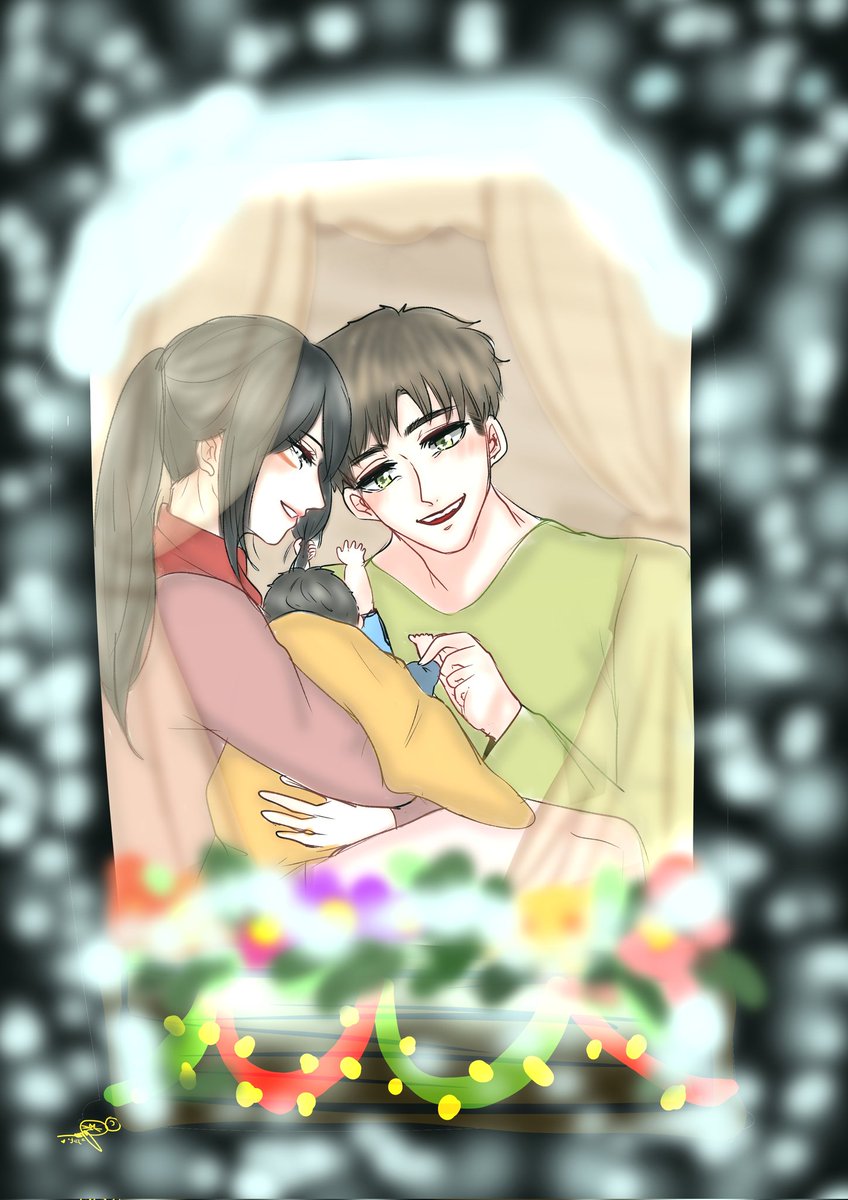 EremikaExchange's tweet photo. @erippika is currently on a business trip  and asked us to post this gift for @FalcoGriice on the scheduled posting date.

We hope that you love this art and note from your Secret Santa. ☺️ Happy Holidays! 💚❤️

#EremikaExchange
#EremikaSeason https://t.co/BvDhIcvpiz