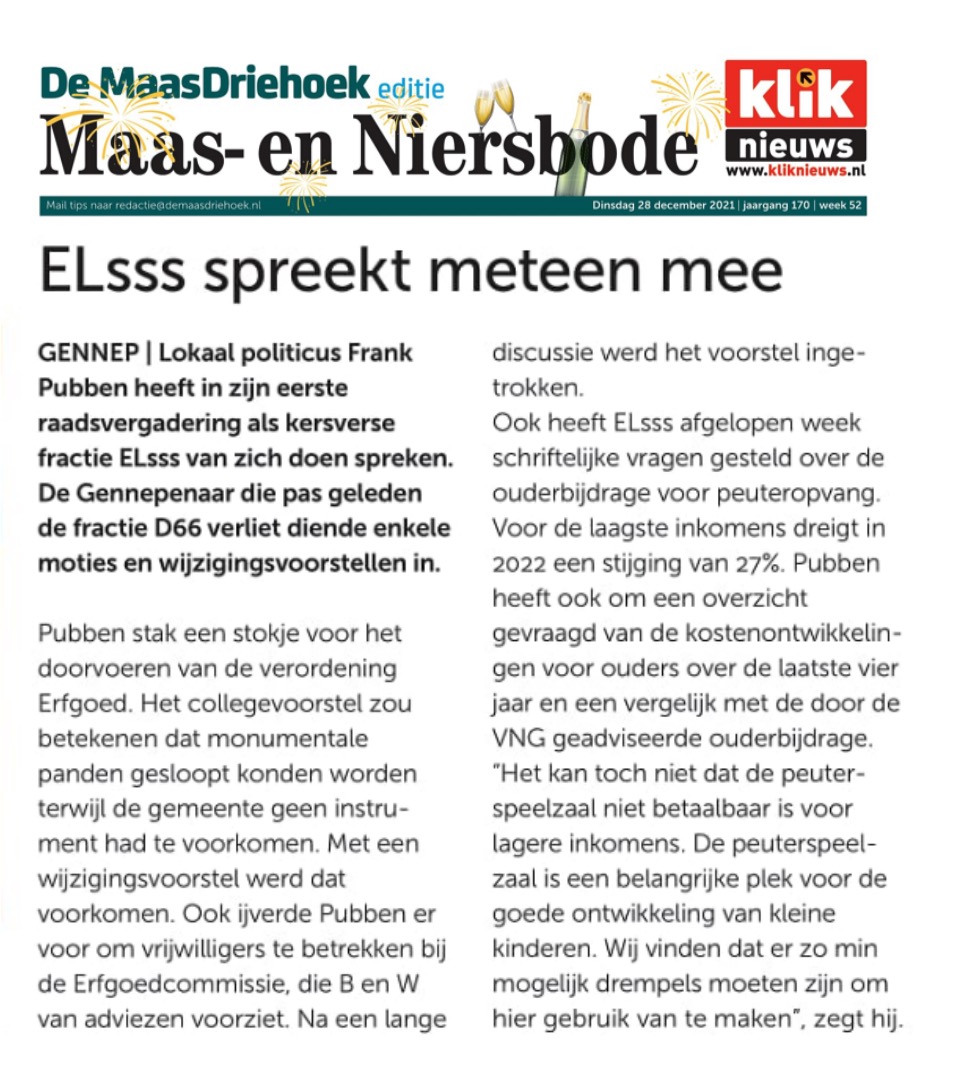 elssslokaal's tweet photo. Eerste politiek acties namens ELsss halen het nieuws in de gemeente #Gennep #ottersum #heijen #ven-zelderheide #milsbeek #ottersum https://t.co/VXkBAoS83p