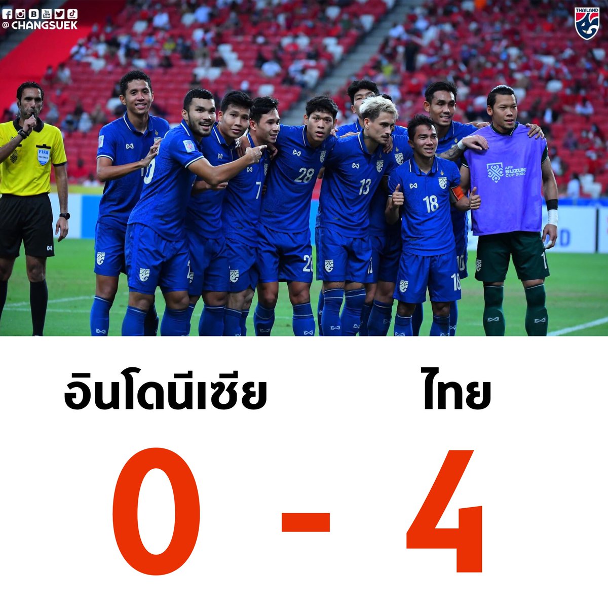 ขอบคุณที่คืนความสุขให้คนไทย คืนรอยยิ้มให้คนไทยอีกครั้ง ขอบคุณสำหรับของขวัญปีใหม่ชิ้นนี้ครับ 🇹🇭

#บอลไทย