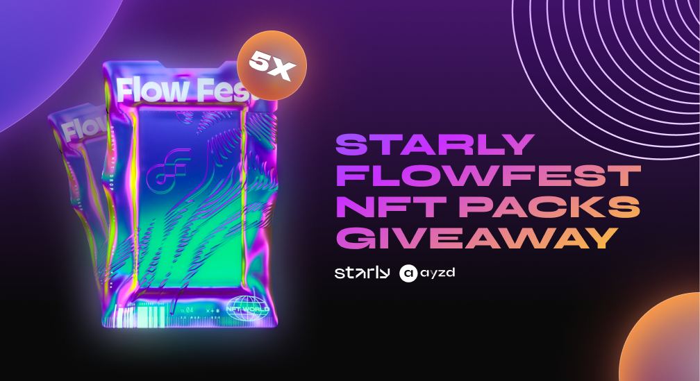 ayzdcom's tweet photo. 🎉#NFT Giveaway🎉

We're happy to announce a giveaway together with @StarlyNFT❤️ We're giving away 5X #flowfest mystery NFT packs, each of them containing 3X #NFTs🤯 

Prize pool 15X NFTs🤑

1. Follow @StarlyNFT and @ayzdcom 
2. Retweet &amp; Like
3. Tag 3 Friends

End 1 January📅 https://t.co/iY5yM2GemL