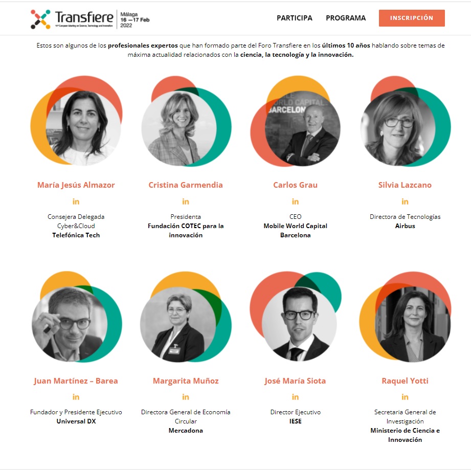 Las propuestas requieren ser entendidas. Nuestro objetivo es asegurar la difusión de proyectos españoles.

Una oportunidad es #Transfiere2022, en el que participan María Jesús Almazor (<a href="/TelefonicaTech/">Telefónica Tech</a>) y Margarita Muñoz (<a href="/MercadonaTech/">@mercadonatech</a>). bit.ly/3mG294W #Transfiere2022