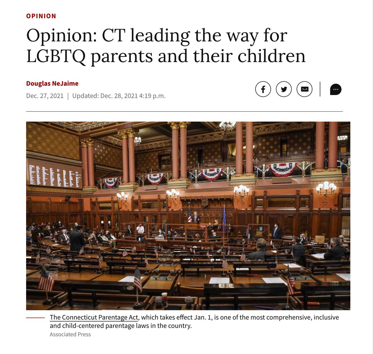 wecarect's tweet photo. "The Connecticut Parentage Act... is one of the most comprehensive, inclusive and child-centered parentage laws in the country." Read more from @YaleLawSch Professor Douglas NeJaime's opinion piece in the @ConnPost.
https://t.co/8LxMUlsfhG #CPA #parentageequality https://t.co/zwrU4vLvYJ