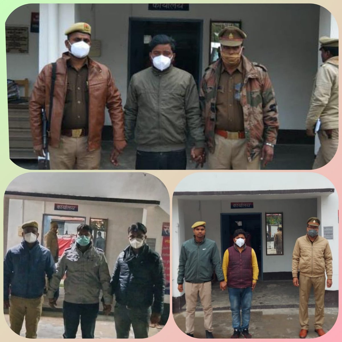 amethipolice's tweet photo. #amethipolice थाना अमेठी पुलिस द्वारा नाबालिक बालिका की पिटाई करने वाले तीनों अभियुक्त गिरफ्तार । https://t.co/VrfRVVigmn