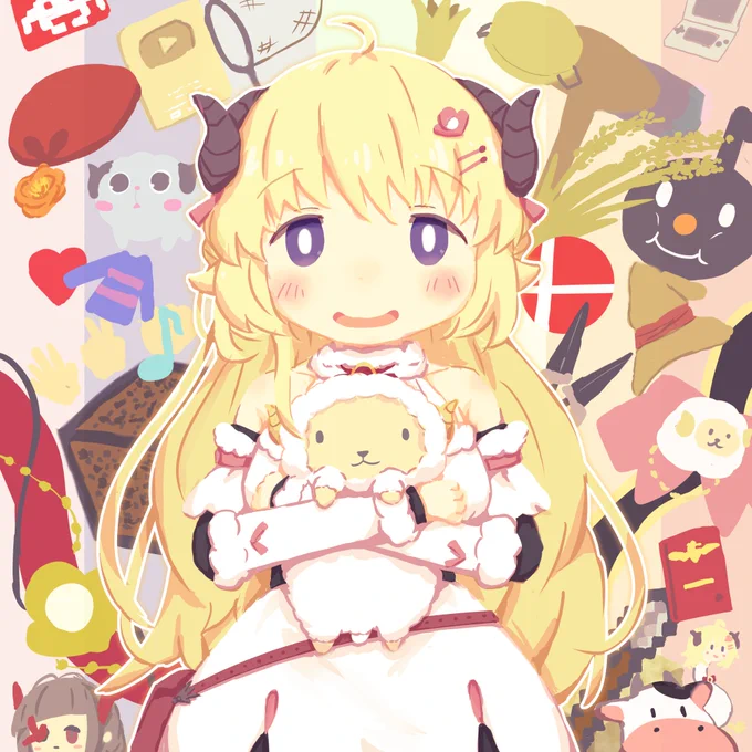 2周年おめでとうございます!!!
#角巻わため2周年ライブ
#つのまきあーと 