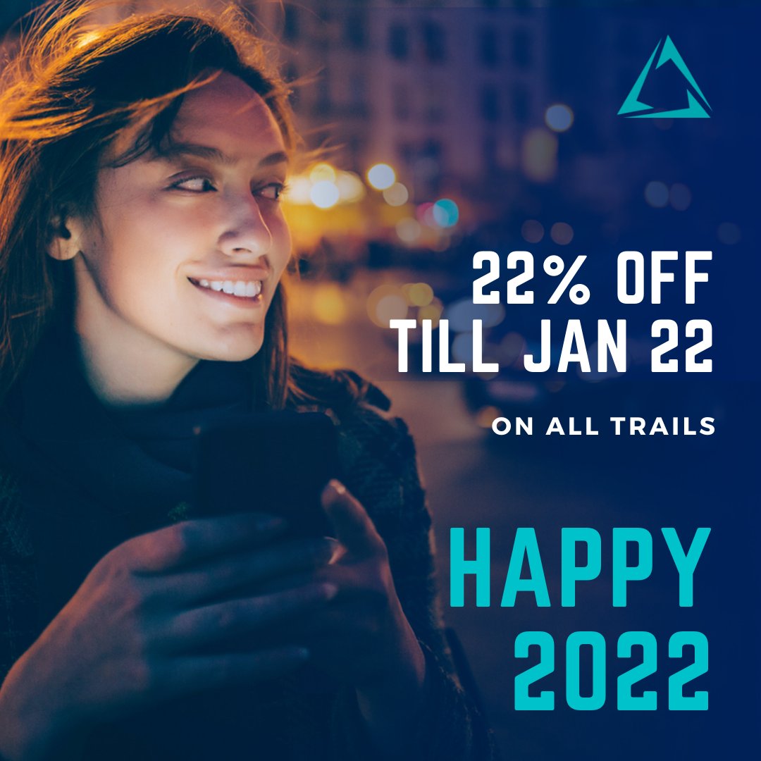 This is our present for you! Use the promo code JAN22 on the website to get 22% off, on all trails, till January 22nd*
We wish you a happy 2022 - and a lot of fun!

* tickets are valid 1 year