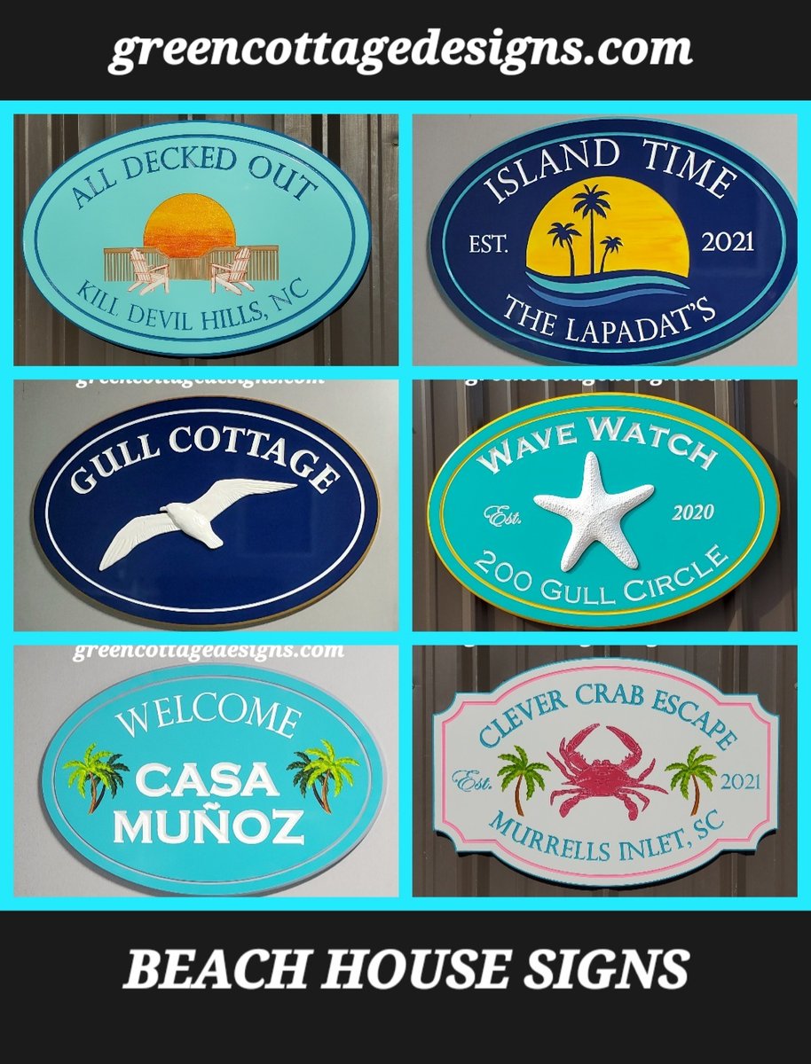 cottage_green's tweet photo. Beach House Signs Custom Personalized Outdoor Coastal Ocean Address Signage https://t.co/mxWEx0l0jL #IslandTime #SeaCottage #KillDevilHills #OBX #OceanCity https://t.co/ciwiJaZWM2
