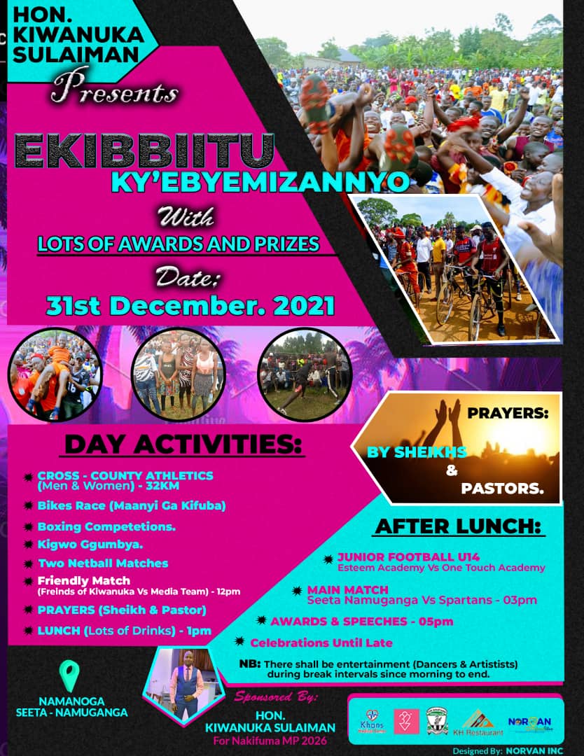 VBugerere's tweet photo. This is how the year will end with people of Seeta-Namuganga courtesy of @KiwanukaSulaim2
Then why do you miss #Ekibbiitu🤷
#VoBUpdates
#CourtesyOf: @KiwanukaSulaim2 #MPtobe2026Nakifuma & @RaysUganda
@NUP_Ug @Parliament_Ug @MiiduhBwongo @kayiirajackson https://t.co/oYmSeXnXeX