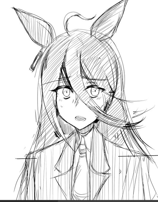 寝る前らくがき マンハッタンカフェ 