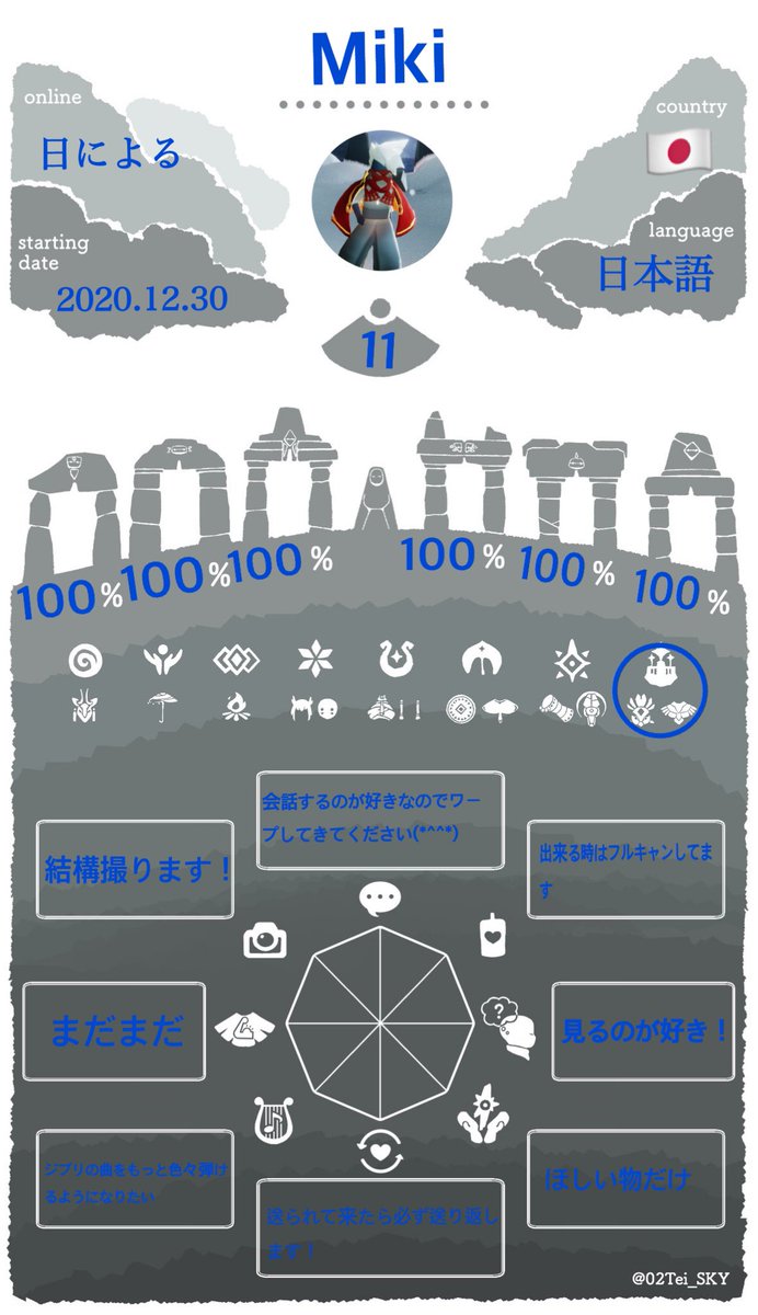 mimazuki3's tweet photo. 今日でSkyを初めて1年経ちました‼️
沢山のフレさんや相棒に囲まれてとても幸せです( *´꒳`* )
これからも色々な季節を巡れるのが楽しみですヽ(*´∀｀)ノ
自己紹介カードも更新します❗
#Sky自己紹介カード https://t.co/JV0Iux3FJB