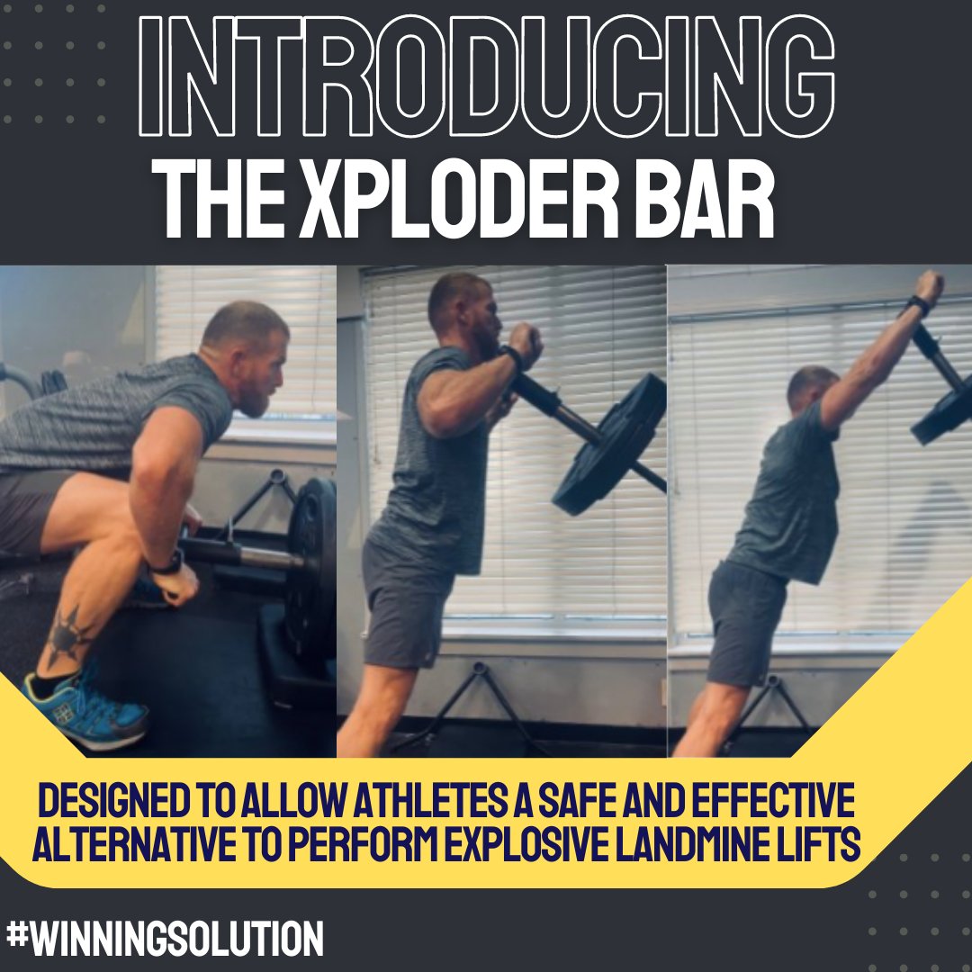 PremierAS_'s tweet photo. Introducing the Xploder Bar!
❌ Explosive Unrestricted Triple Extensions
❌ Explosive Hip/Core Thrusters
❌ Works All Major Muscle Groups
For those who understand Speed, Strength, and Xplosion matter.
#WinningSolution #TripleExtension #LandmineLifts #XploderBar https://t.co/bhQ95gs0kW