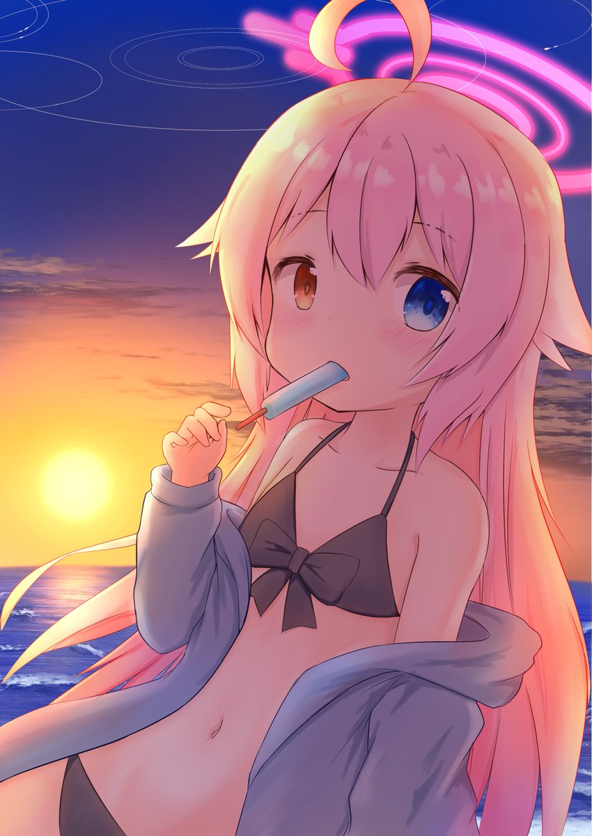 ブルアカ「#年の瀬に渾身のイラスト晒すのでフォローしてください ブルアカとオリジナルとウマ」|永風とばる🍃1日目(土)西は-08bのイラスト