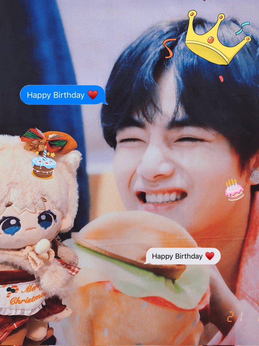HoshiV_'s tweet photo. 生日快乐KIM TAE HYUNG ᵕ̈ 🅛🅤🅒🅚˖✧
＃VDAY
＃HAPPYVDAY
#V https://t.co/xaMUtUHAOf