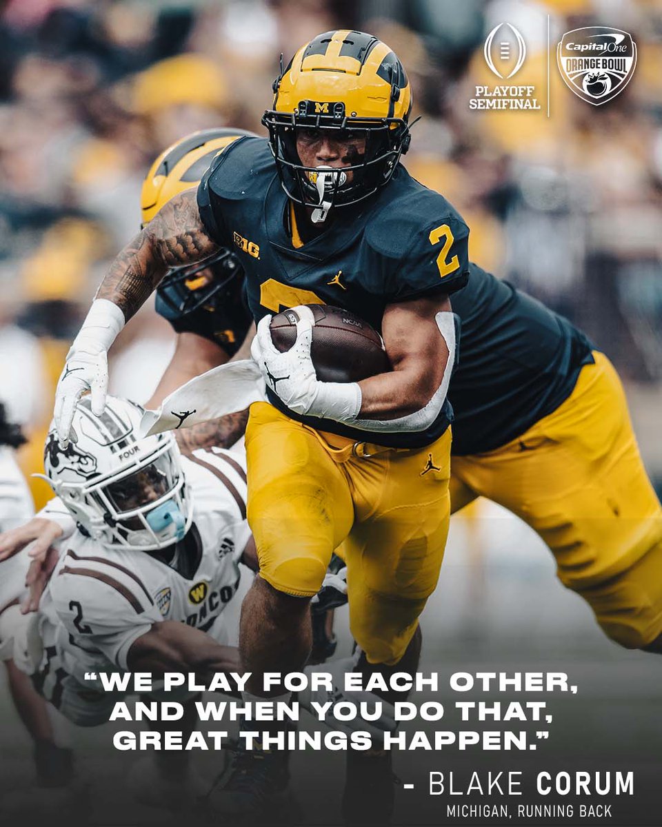 The brotherhood. 😤

#GoBlue x #CapitalOneOrangeBowl