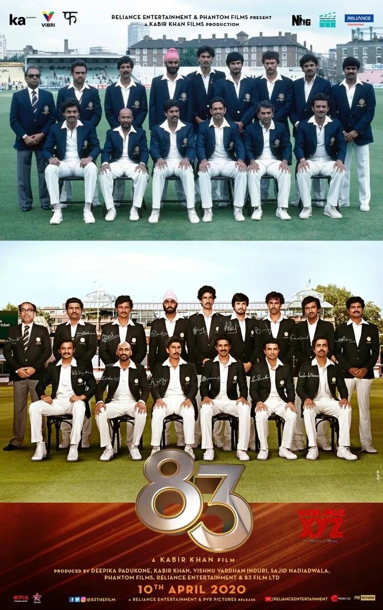 suyog_bagul's tweet photo. Watched #83 that shows the first winning of India's world up in which @RanveerOfficial has lived as @therealkapildev such to @kabirkhankk made it so clear for us with perfect startcast, story, music, direction & all. Go for it.
#83review #83TheFilm
https://t.co/SRCsXhX0X6