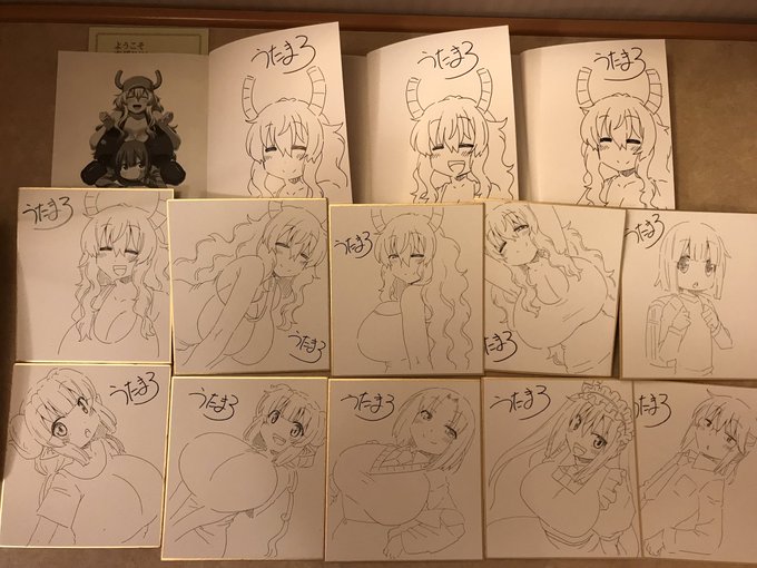 サイン本3冊と色紙10枚用意したので新刊購入の希望者はプレゼントしますぞ〜 