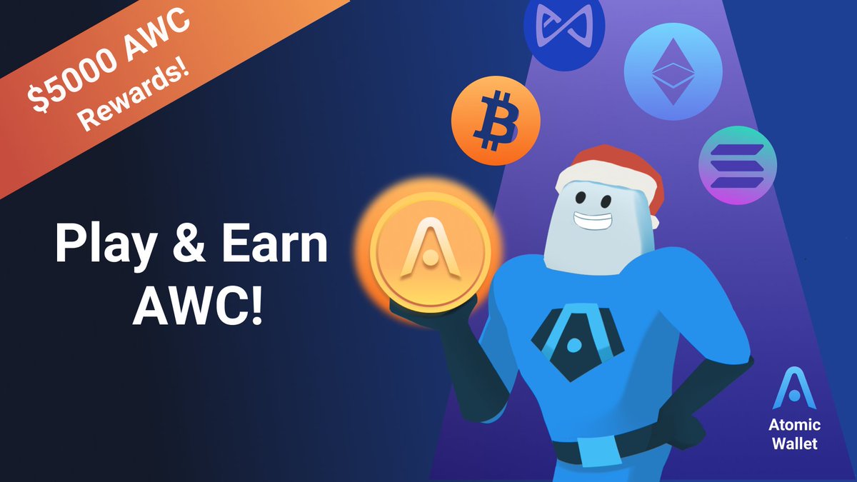 AtomicWallet's tweet photo. Join our game and share the $5000* AWC pool! 🔥

The more friends you invite, the better chance to win!
⚡️500+ players – 10 🎁
⚡️1000+ players – 40 🎁
⚡️5000+ players – 100 🎁

Let’s play! https://t.co/A4U4SvpptS

Entry is until 1/4/22, 12 AM UTC
*equal to the participants' tier https://t.co/deM7inHYeI