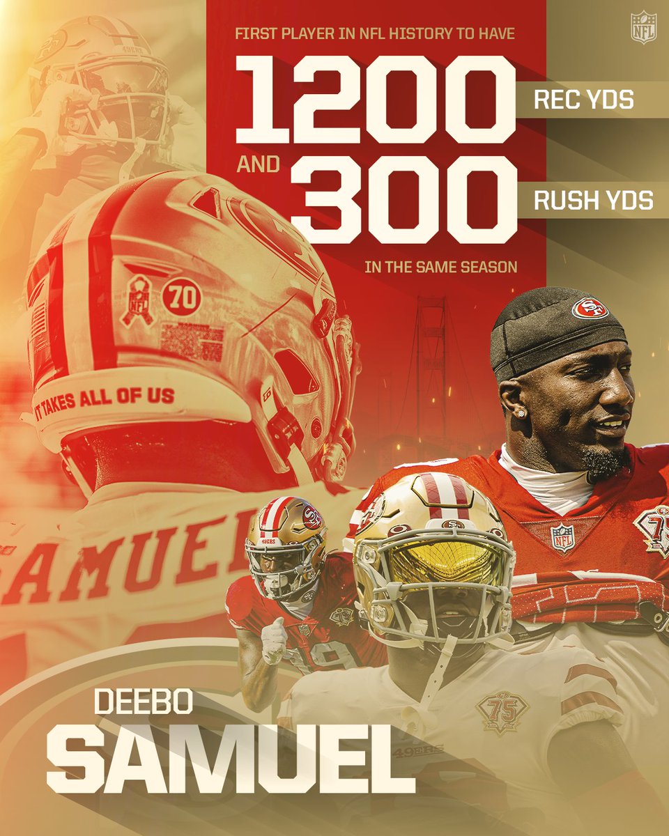 NFL's tweet photo. In a league of his own.

@19problemz | @49ers 

📺: #HOUvsSF -- Sunday 4:05pm ET on CBS
📱: NFL app https://t.co/7ZrR4c1bQ9