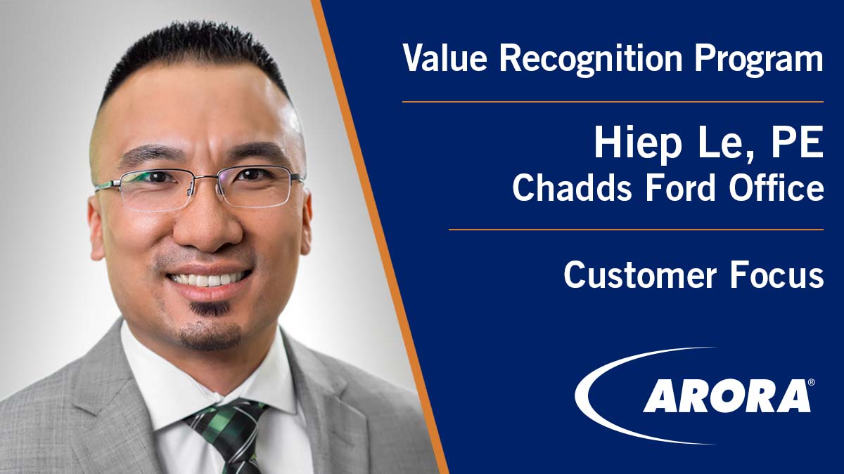 aroraengineers's tweet photo. #Arora would like to congratulate Hiep Le, P.E., Electrical Engineer, for being our latest #AroraValues honoree demonstrating #CustomerFocus. Thank you Hiep, keep up the great work! https://t.co/R4EOuVJZ2k