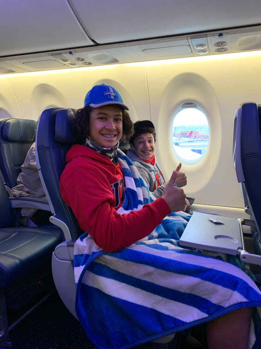Dennis1man's tweet photo. Wheels up to Cali!! Go UTES!!  Thanks @brit_covey2 for telling our kids we were coming! Now go get 1 more!! https://t.co/amYFUfQVrX