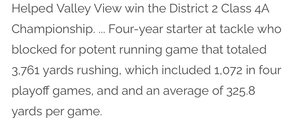 Ty1erSwartz's tweet photo. So thankful to be named to the PA Football Writers 4A All-State Team. Congrats to @ConnorHilling2 for also making the team!! https://t.co/xGNJStBTZE