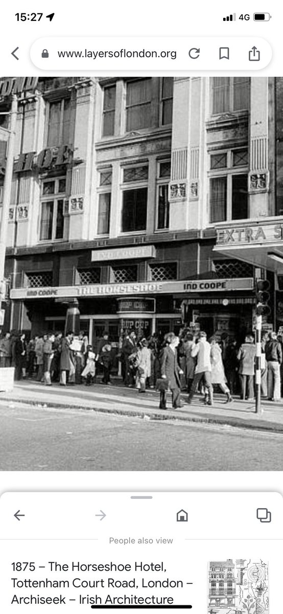 sturgios's tweet photo. The Horseshoe, Tottenham Court Road. One of the most lavish pubs in late Victorian London, now a burger restaurant and office space #deadpubs https://t.co/OfI7U6FBx3