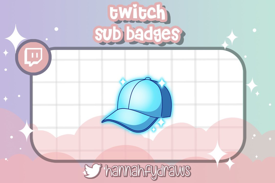 Hello!! Surprise! I have brand new sub badges! I love them and hope everyone else does, too! Thank you to the wonderful <a href="/HannahfyDraws/">Hannah | Emote Artist 💫</a> for them! They are perfect!