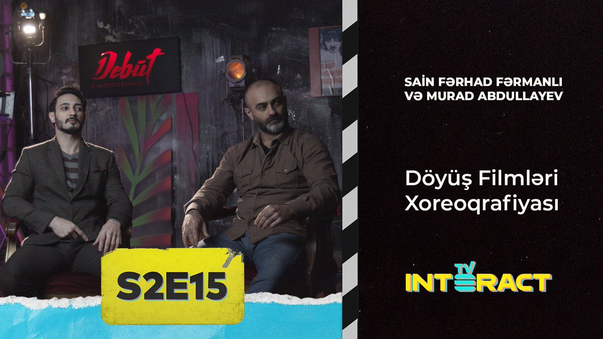 debutfilms's tweet photo. Hər bir "action" janrındakı filmdə səhnədə görünməyən, amma səhnəni yaradan bir şəxs olur. Döyüş xoreoqrafı. Murad Abdullayev və Sain Fərhad Fərmanlı bizə vizual formada döyüş xoreoqrafının nələr etdiyini izah elədi. INTERACTS2E15 - Döyüş xoreoqrafı.

🔎 https://t.co/uHZGCc8pAT https://t.co/tatZAHOSq8
