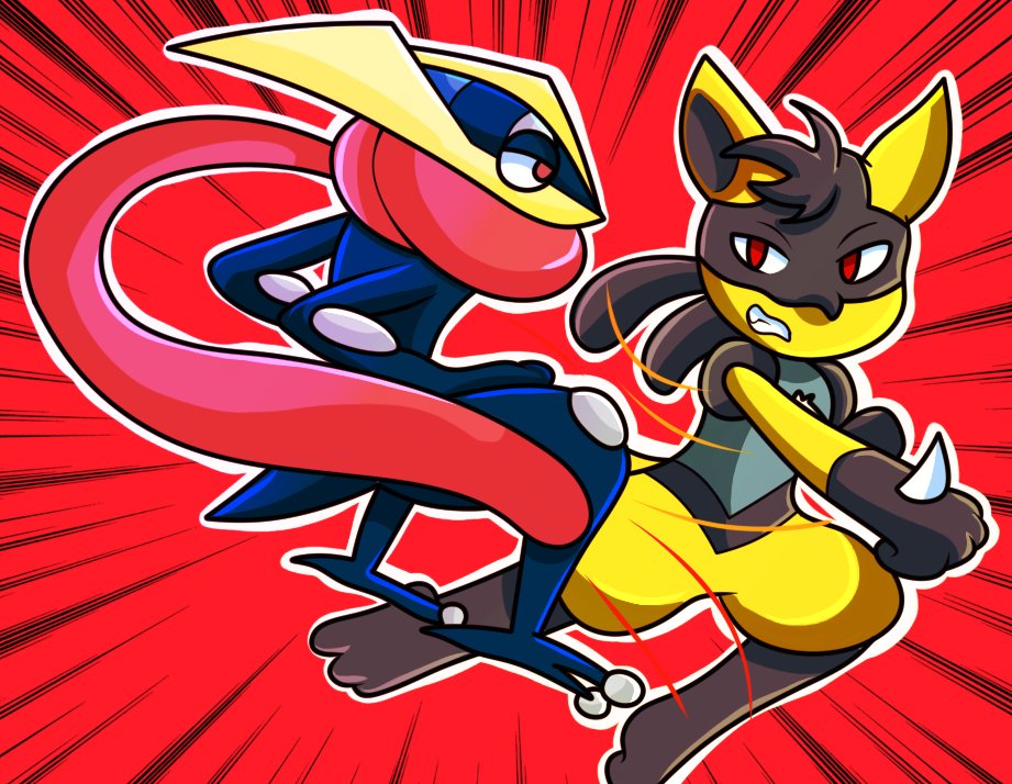 HuatayF's tweet photo. was in sketch for about 2 years almost , and never took the chance to color it XD , it was a scene from my comic fayna de clumsy student , the drawing mas made by one of my friends ^^ , she did an amazing work ,
#pokemon #pokemonoc #pokemonfight #lucario #greninja https://t.co/BxUgxVbTID