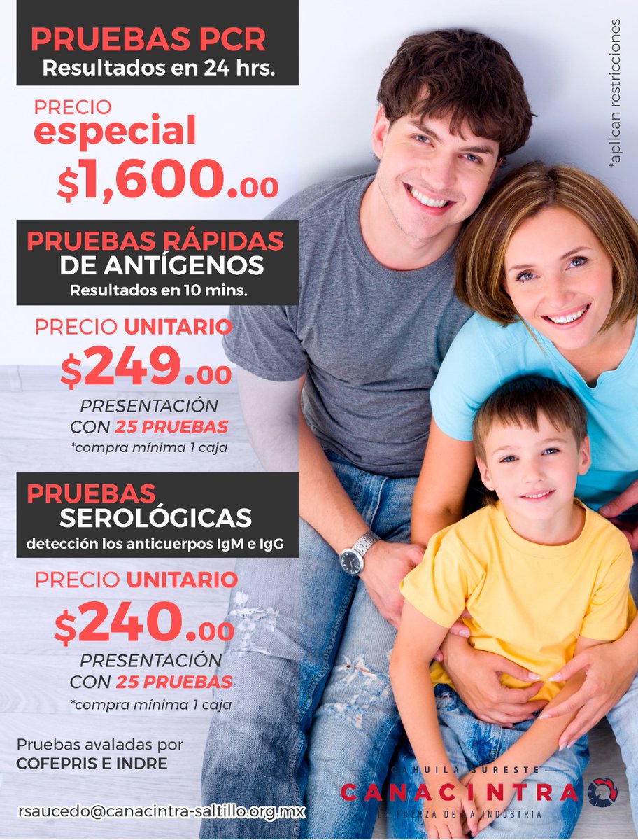 No bajemos la guardia!! 🤗💪😷
Aprovecha los precios 2021 pruebas #COVID19
