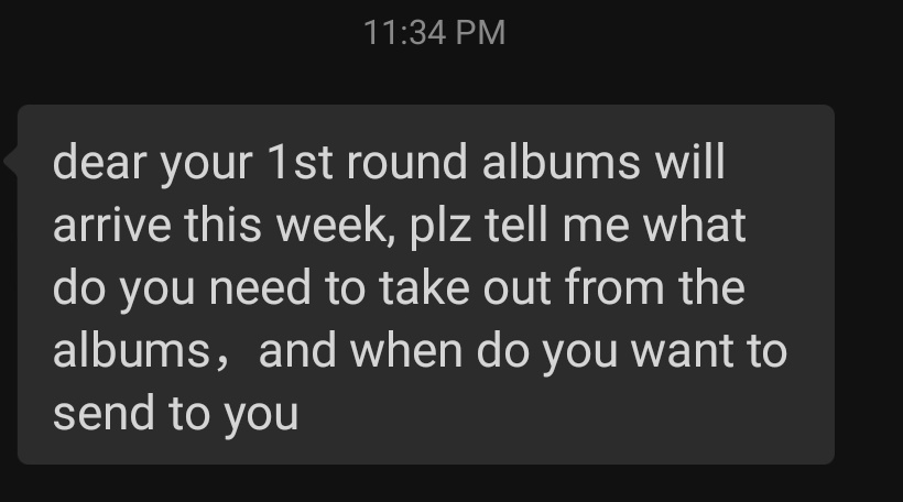 en_efcart's tweet photo. #ENEfCartUpdates
YZY R1 - proxy msgd me, so ung pobs and PCs lang papasend ko like last time. Will be sent together with R2 PCs. So wait pa natin un :) https://t.co/Wtmp7HlBRd