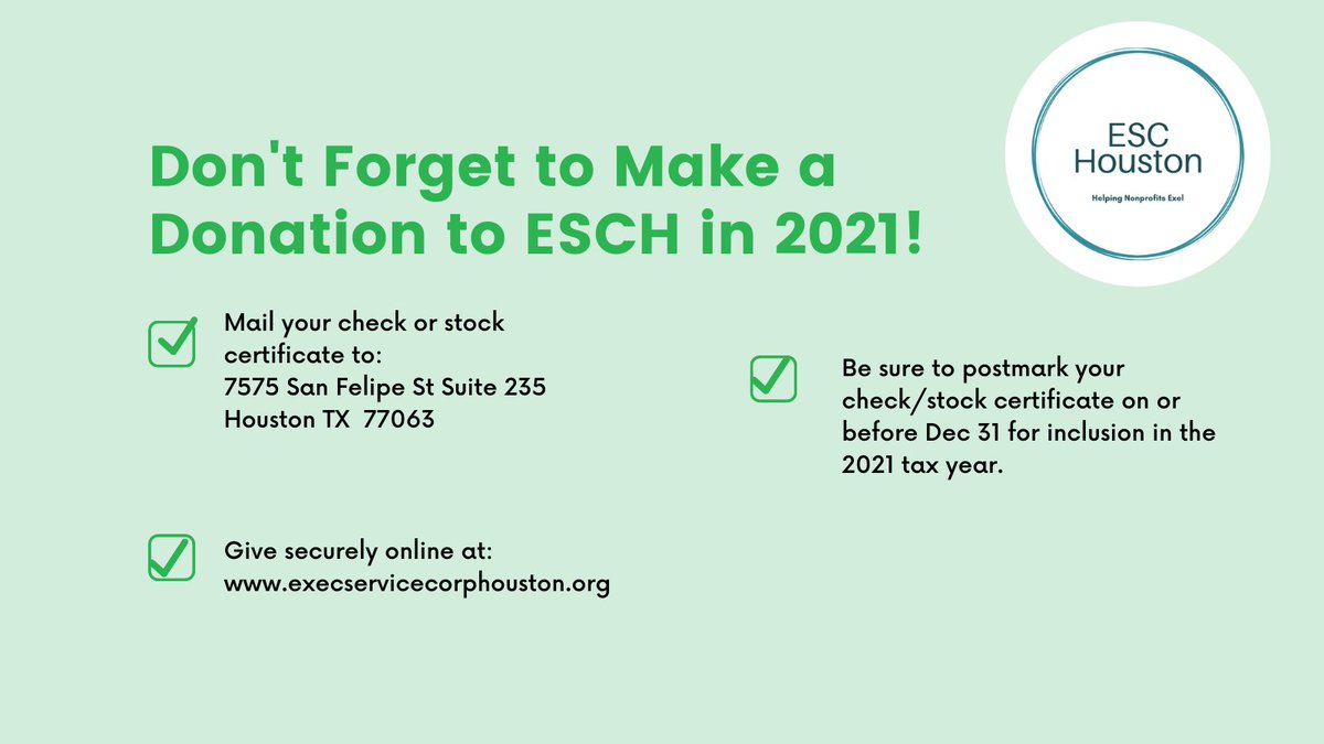 eschouston's tweet photo. It is not too late to make a donation to @eschouston.  #empoweringnonprofits https://t.co/M8e8BTSLF7 https://t.co/q7HgVAWCHj
