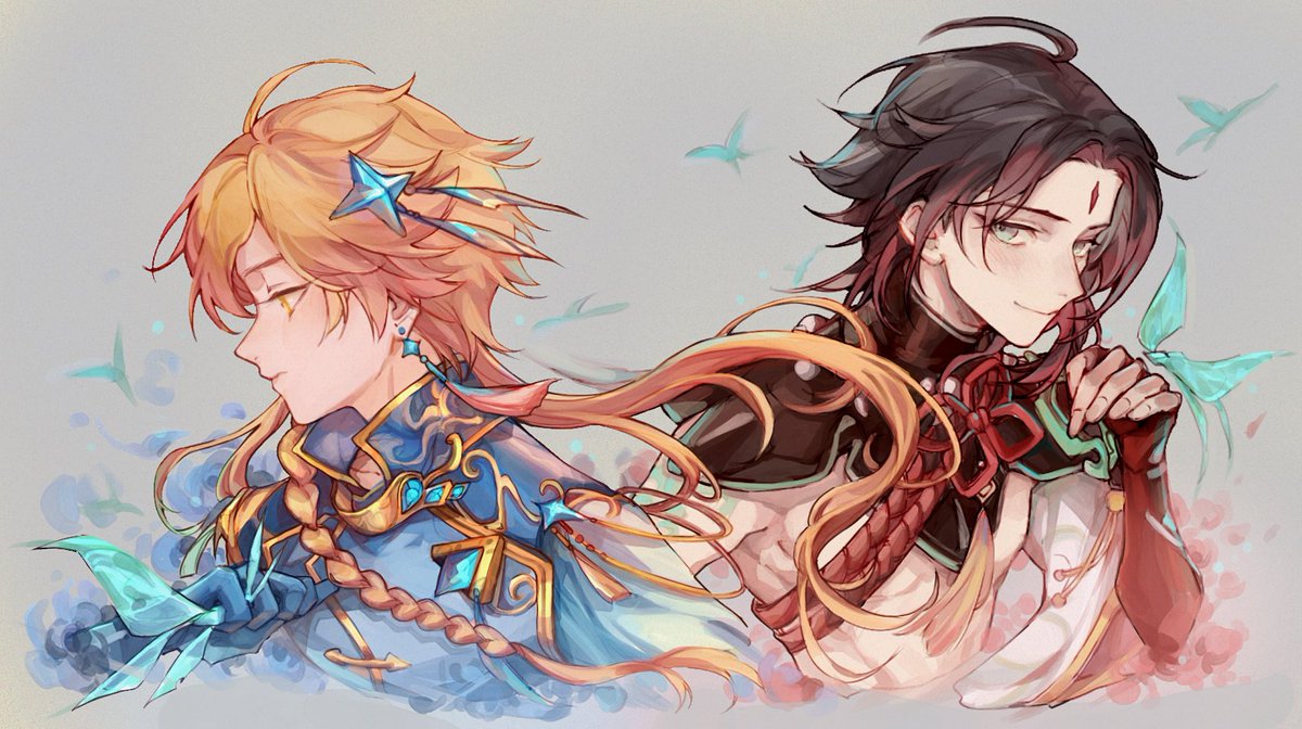i_Shinnie's tweet image. Star-crossed lovers 💧

Red!Xiao x Prince Abyss!Aether

#XiaoAether