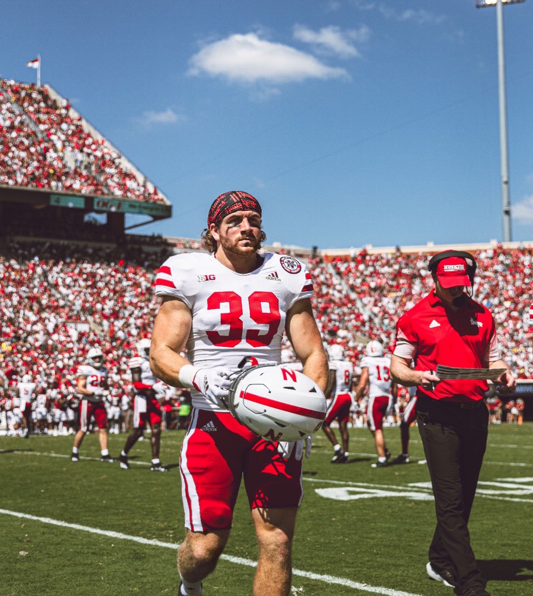 GarrettHustedt's tweet photo. Thank you Nebraska, it’s been a privilege to wear Nebraska red every game day. I have entered my name into the portal to continue playing the sport I love. https://t.co/4WCDk6fDFo