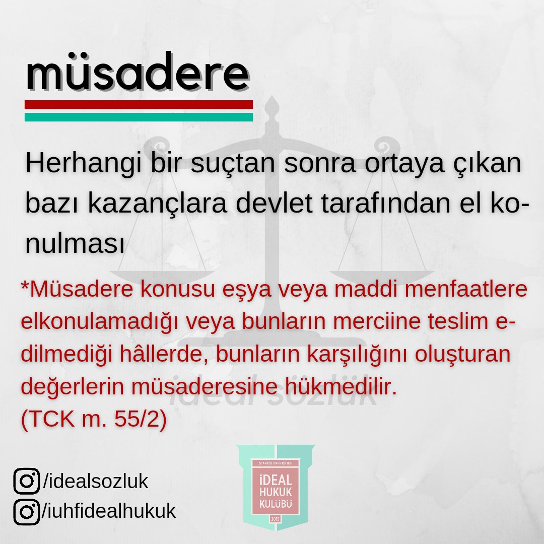 Müsadere.

#idealsözlük #idealhukuk #hukuksözlüğü
<a href="/iuhfidealhukuk/">İÜHF İdeal Hukuk Kulübü</a>