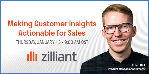 zilliant's tweet photo. Join Zilliant Director of Product Management Brian Hirt on Thursday, January 13, at 9:00 a.m. CST for an in-depth session and demo of how to profitably grow #sales through highly targeted customer actions. Register now:  https://t.co/PAc47HkZEh https://t.co/xrL1r3a2Vq