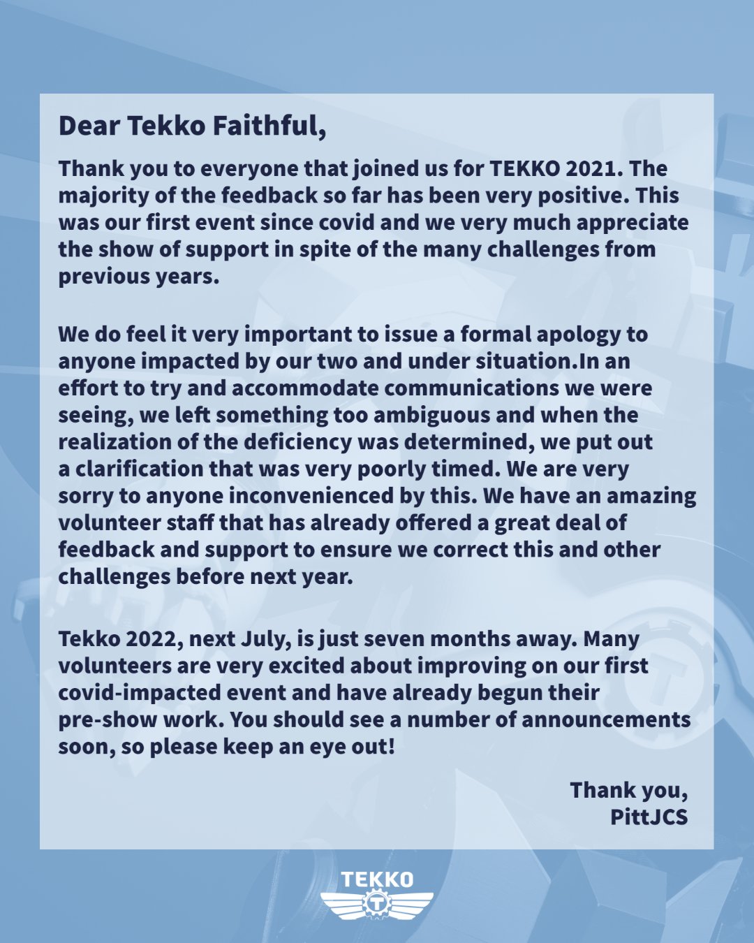 Tekko 2022 Schedule Tekko (@Teamtekko) / Twitter