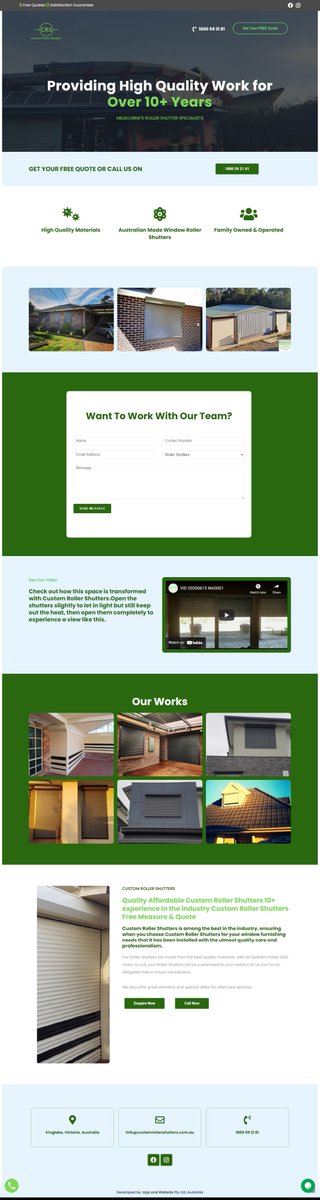 dolar1254's tweet photo. Few Months ago I made this landing page. This landing page is for Roller Shutters.

Link: https://t.co/UQ8qVYqZ3P

I provide Website and Landing Page Design Services with WordPress and Elementor as a Freelancer!

#landingpage #landingpagedesign #rollershutters #elementorpro https://t.co/w0hrahXm4Q