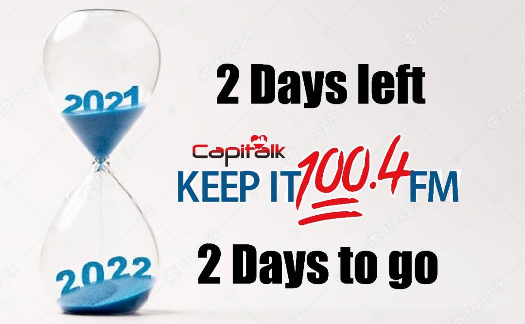 capitalkfm's tweet photo. 2 days to go!!
What are you looking forward to leaving behind in 2021?
What are you looking forward to in 2022?
#Loading🔥🔥🔥
#newyearnewyou
#EndOfYear
#beginningofanewchapter https://t.co/dnqNRHjApg