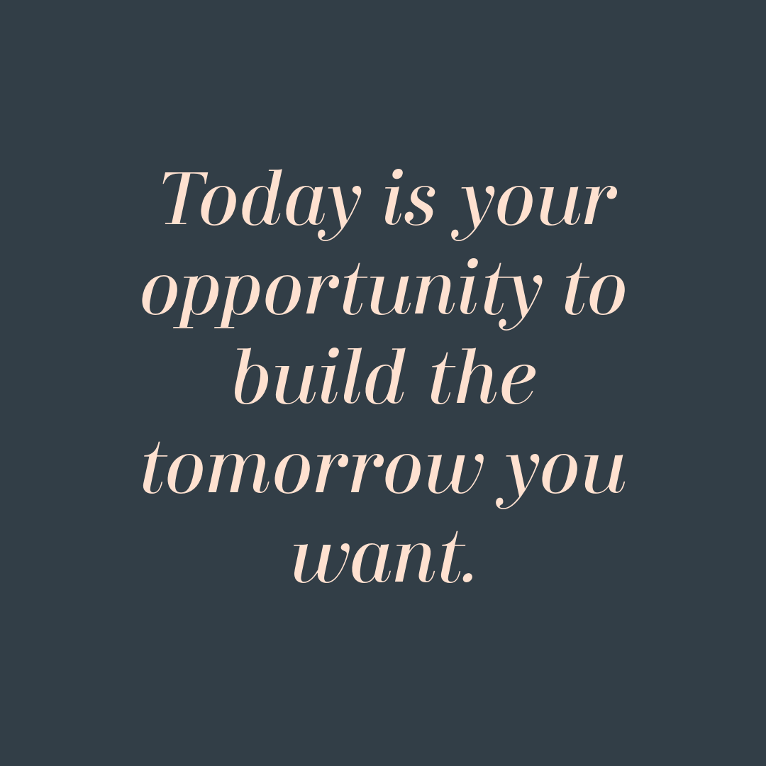 HealthNWealthU's tweet photo. Today is your opportunity to build the tomorrow you want. #success #motivation #business #entrepreneur https://t.co/MALm80HZDf