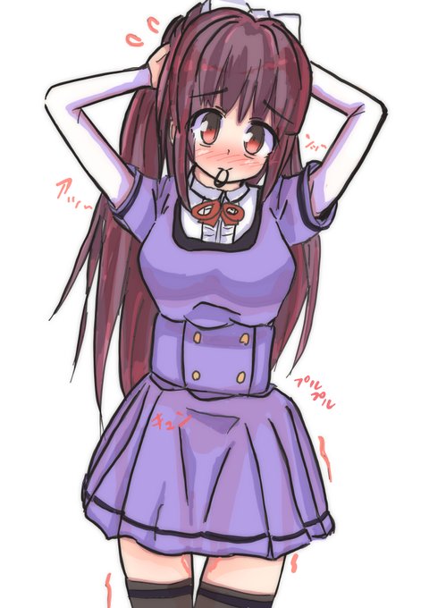 天音月夜ちゃん!しばらく描いてなかった、髪結ぶの難しい(^_-)-☆ 