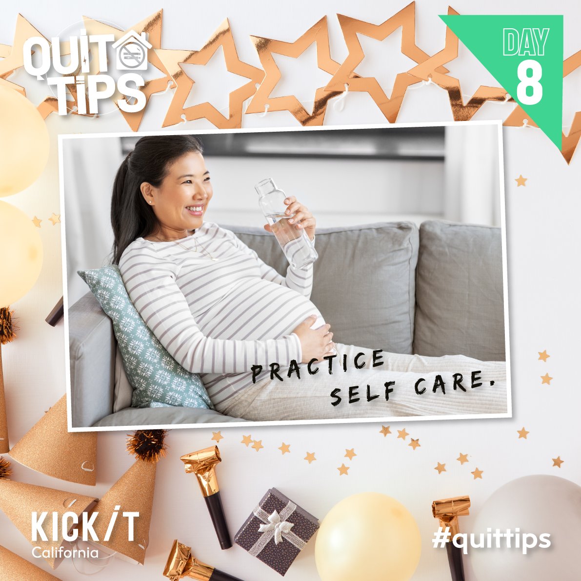 Kickitca's tweet image. #HappyNewYear2022! This year, make an extra effort to take care of yourself. This includes basic things like eating a balanced diet, drinking lots of water, &amp;amp; getting enough sleep.
📱Download our free apps No Butts &amp;amp; No Vape from the App Store &amp;amp; Google Play.
#QuitTips