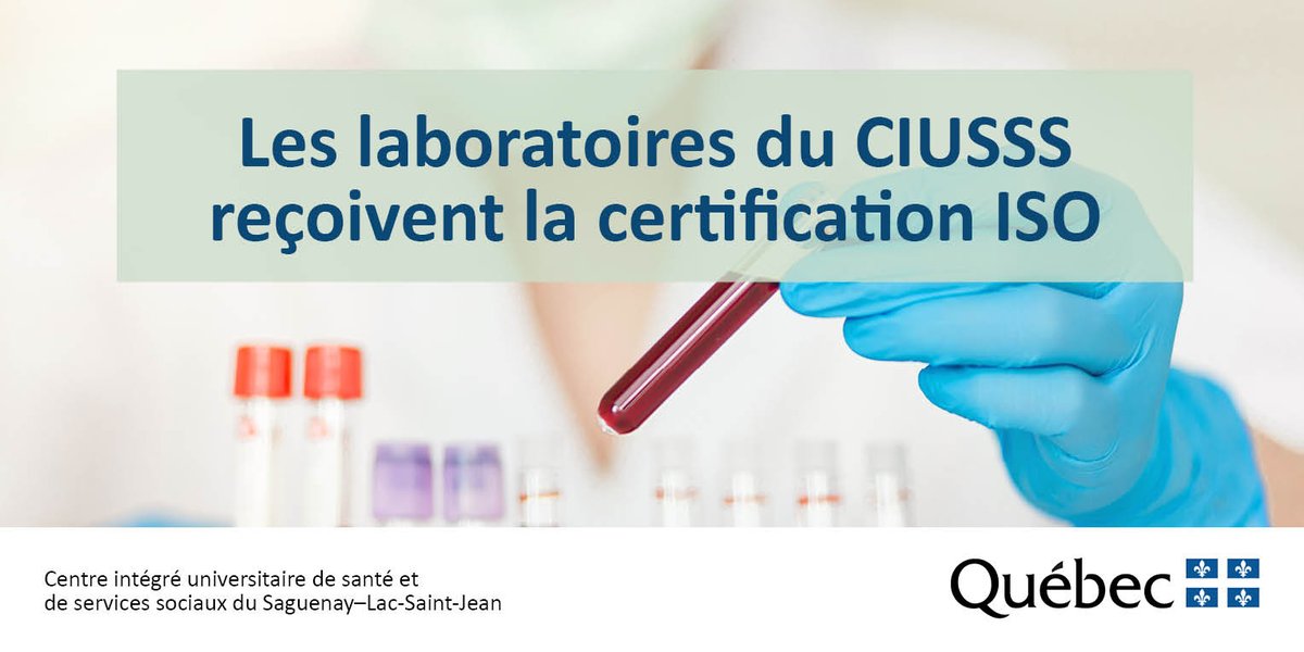 Les 17 laboratoires de biologie médicale de la grappe Optilab 2 (régions 02, 09, 10) ont obtenu leur certification ISO! Cela témoigne de la qualité des analyses, de la compétence et la collaboration dont font preuve les technologistes et professionnels dans nos laboratoires.