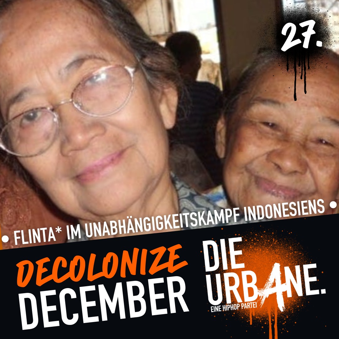 DieUrbane's tweet photo. #DecolonizeDecember
1/x
1949 erlangte Indonesien nach 4 Jahren Guerillakrieg Unabhängigkeit von den Niederlanden. Die Unterzeichnung der Souveränitätsübergabe durch Königin Juliana fand am 27. Dezember 1949 in Amsterdam statt.
FLINTA waren zentral in der antikolonialen Bewegung. https://t.co/BWVObArEXC