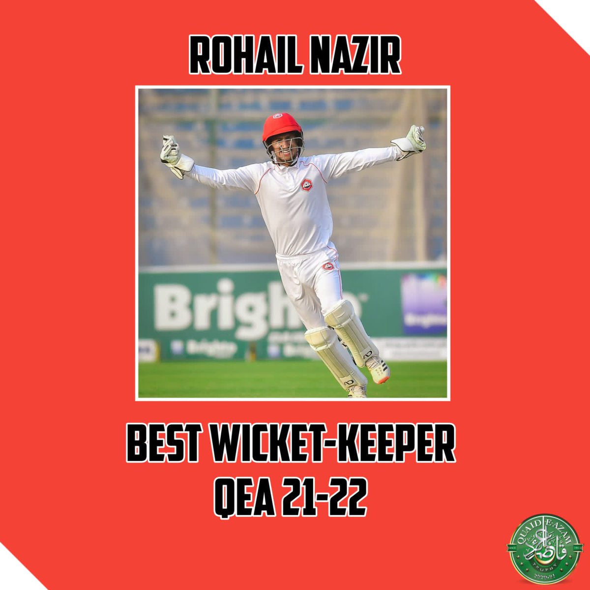 anilakhawaja's tweet photo. Congratulations π best wicket-keeper @GamePlanPK @rohailnazir9 π€©π€©
#QeATrophyFinal #teamNorthern runner up. https://t.co/T0Zab1zpvv