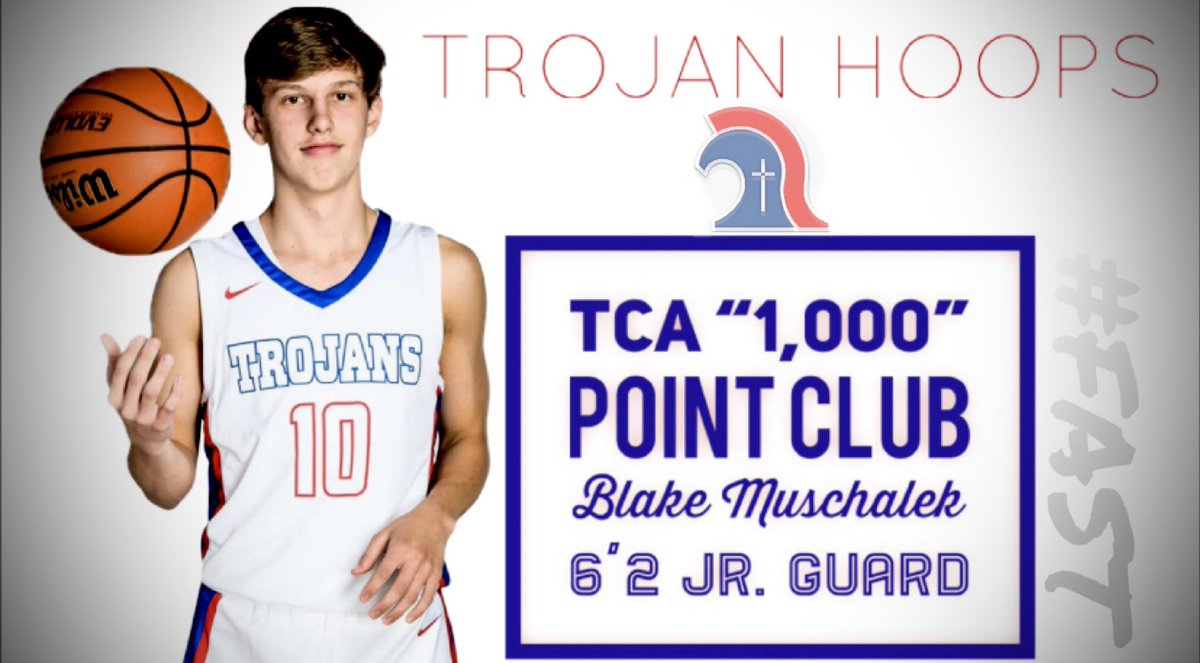 TCATrojanHoops's tweet photo. Congratulations to Blake for joining the Club #FAST https://t.co/h7qTBLzisV